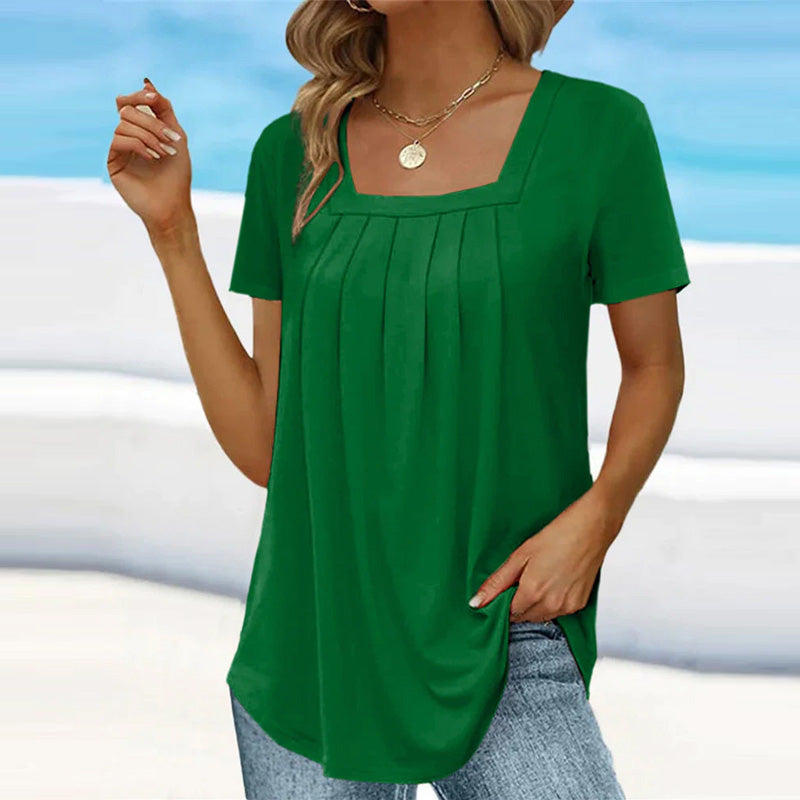 Bella | Plisseret Sommerbluse
