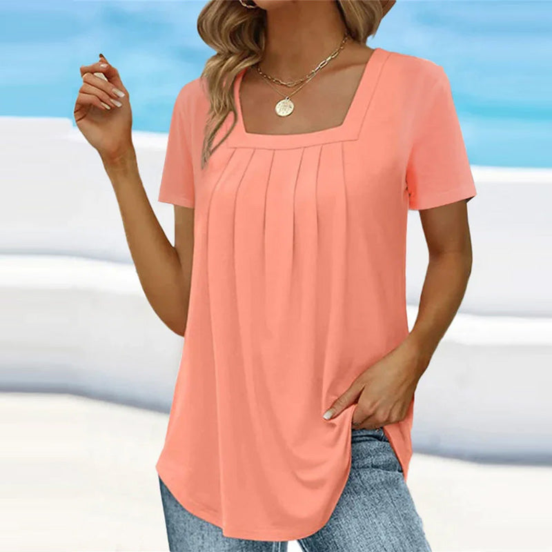 Bella | Plisseret Sommerbluse