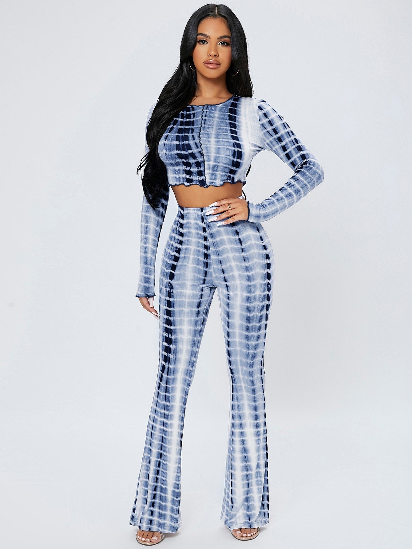 Éclat | Tie Dye Crop & Flare Sæt
