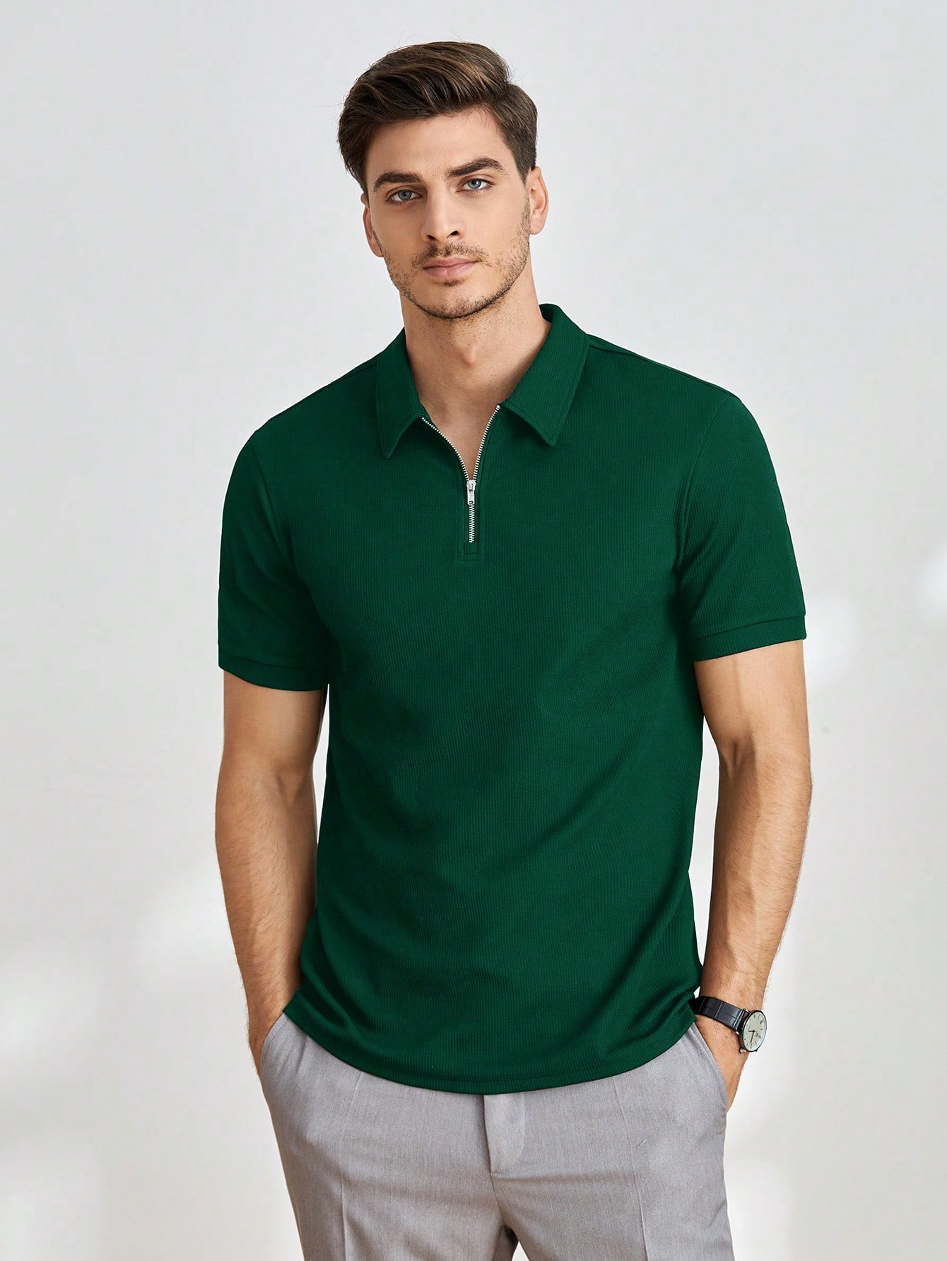 Axel | Quarter-Zip Polo Shirt