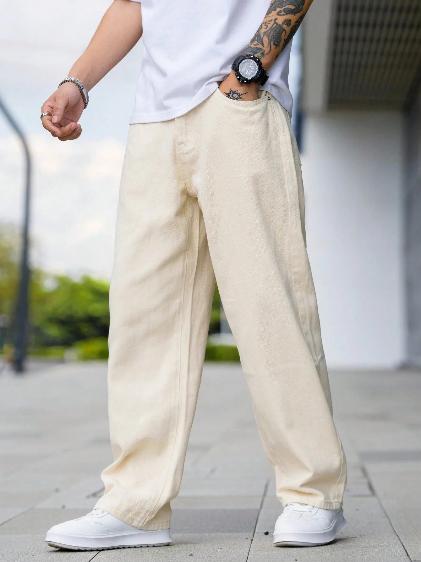 BELMONT | Afslappet Fit Cargo Jeans