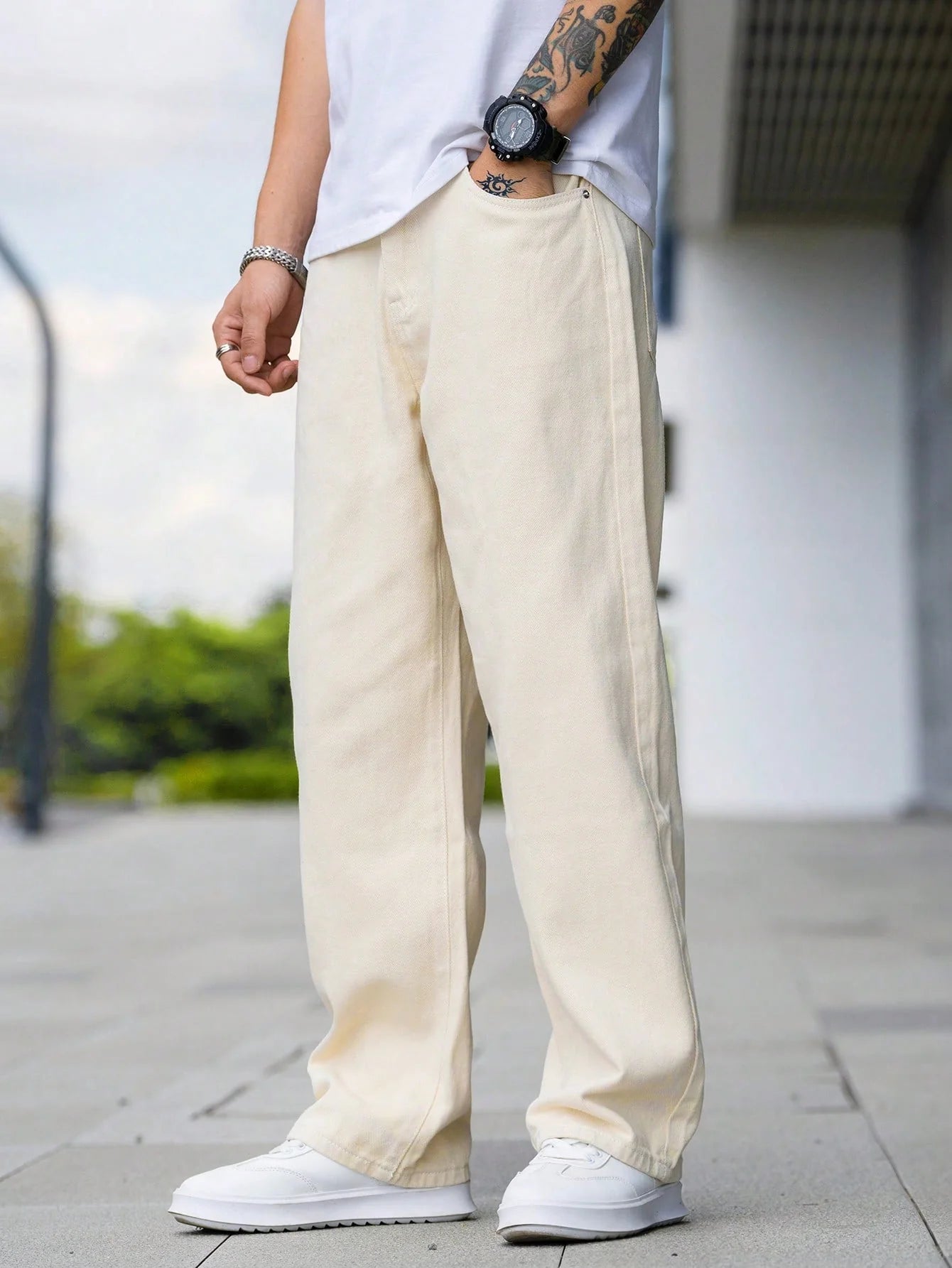 BELMONT | Afslappet Fit Cargo Jeans