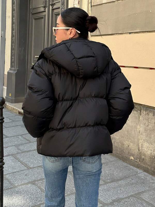 Dazy |  Hætte Puffer Frakke