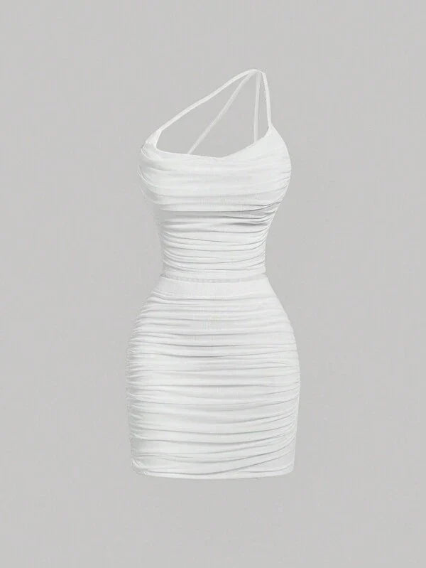 Celeste | One Shoulder Ruched Set