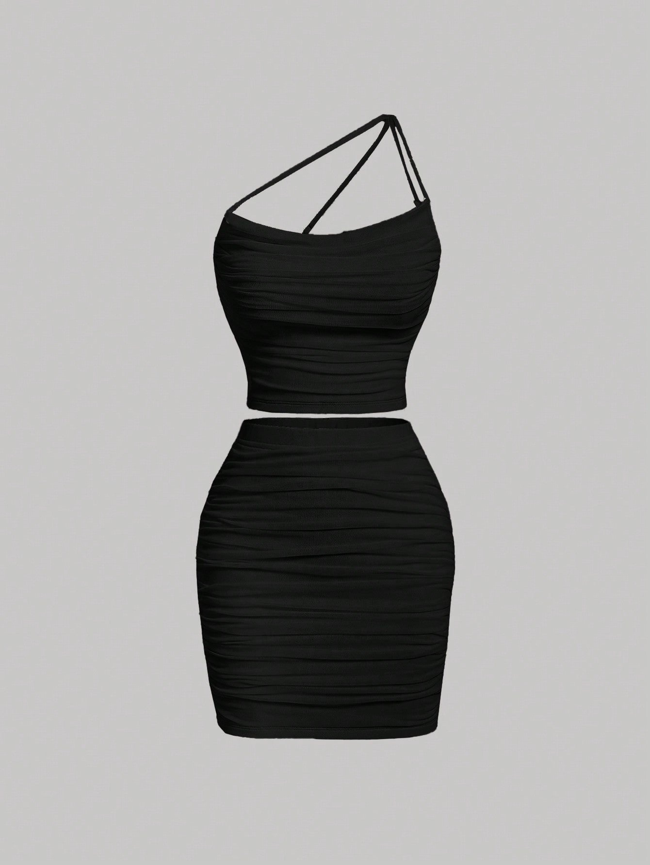 Celeste | One Shoulder Ruched Set