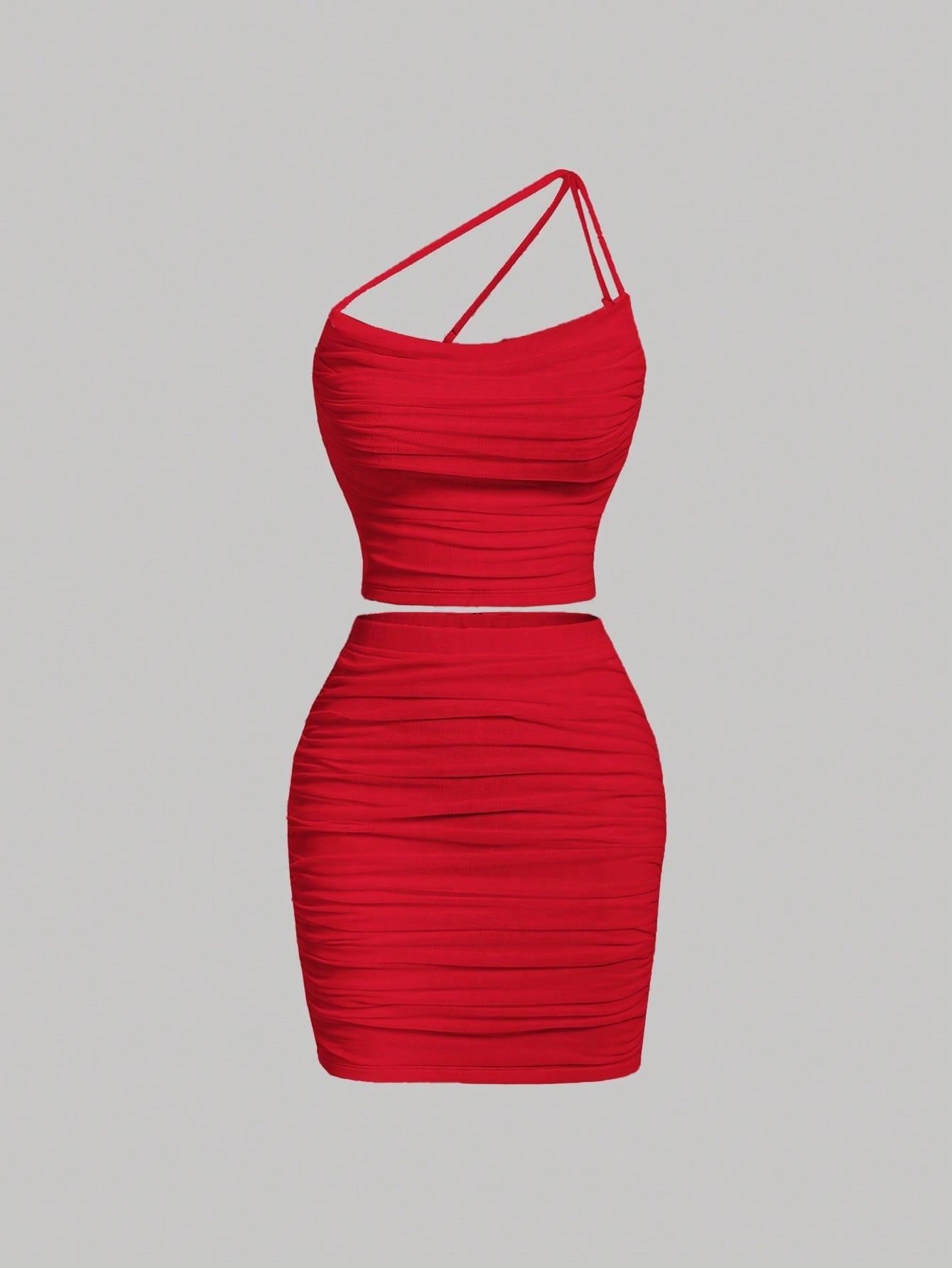 Celeste | One Shoulder Ruched Set