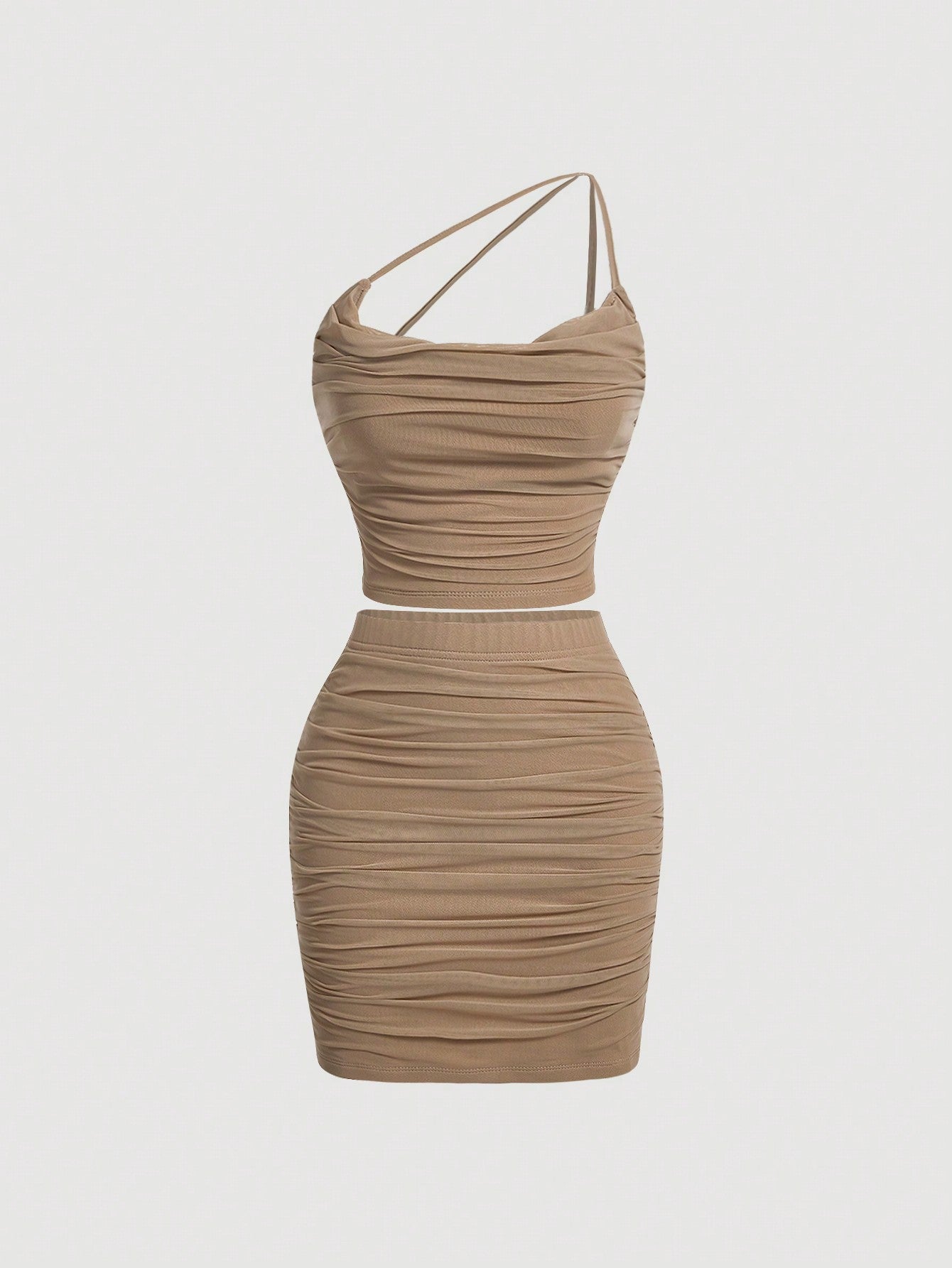 Celeste | One Shoulder Ruched Set