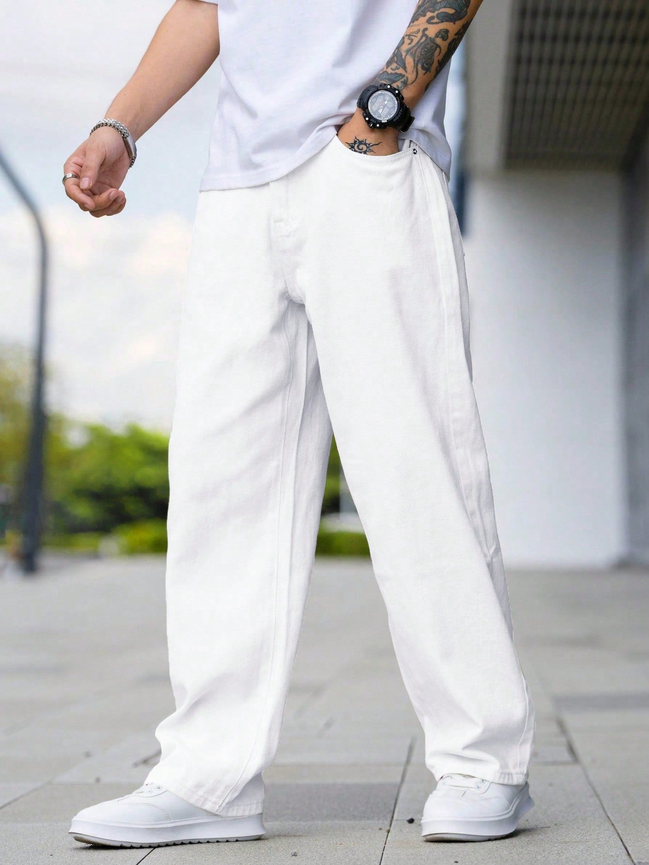 BELMONT | Afslappet Fit Cargo Jeans