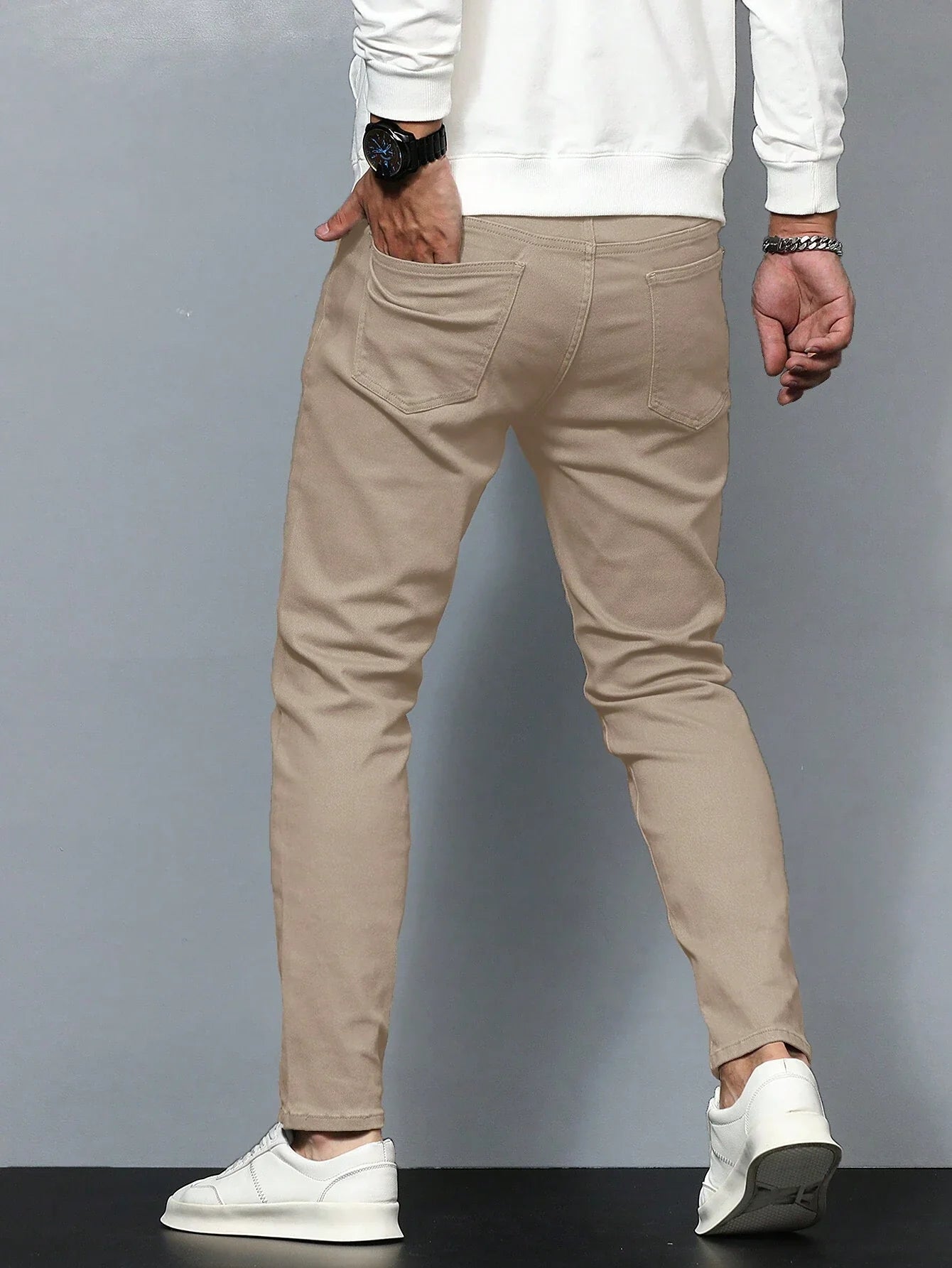 Elias | Struktureret Solid Denim