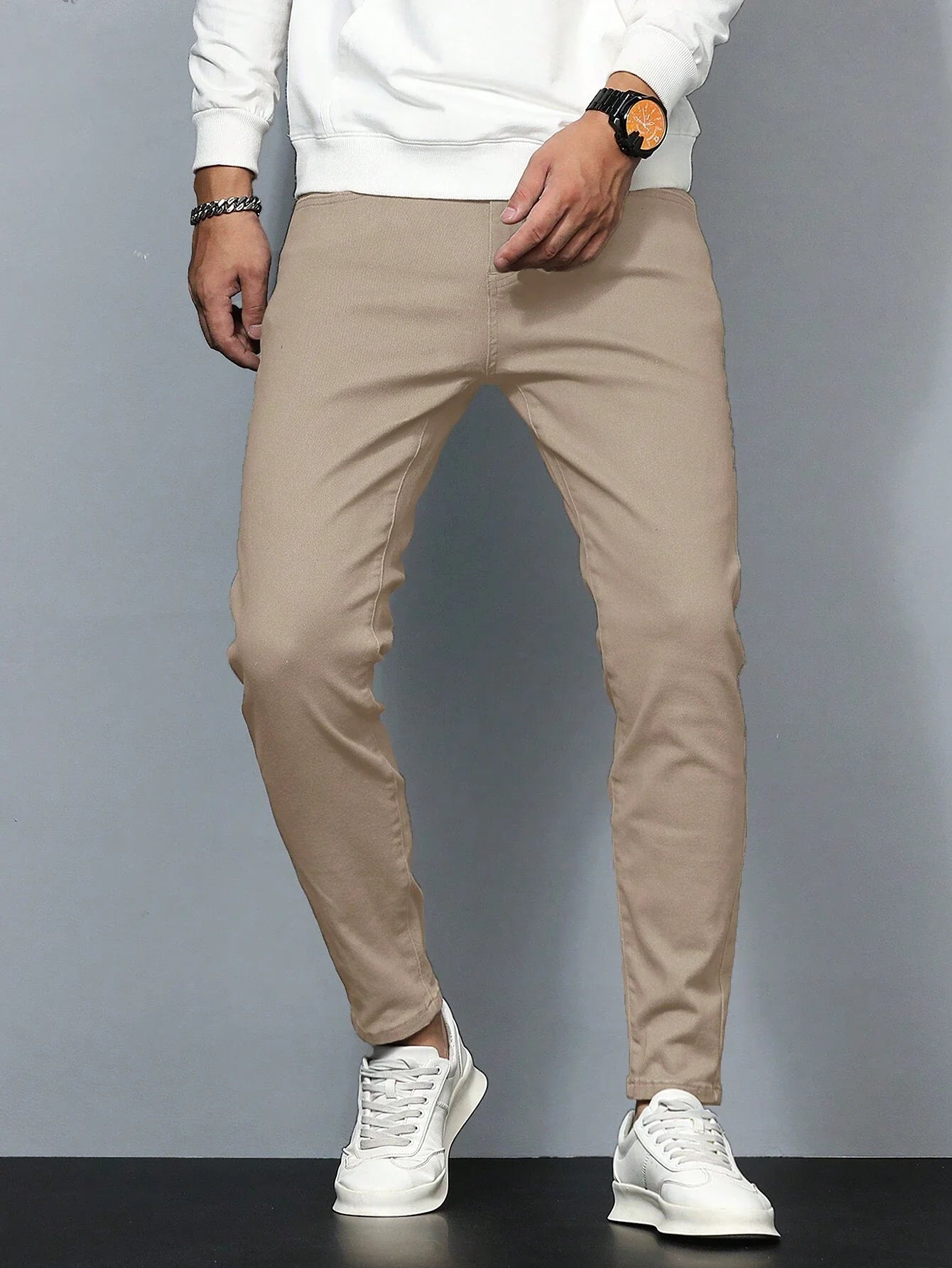 Elias | Struktureret Solid Denim