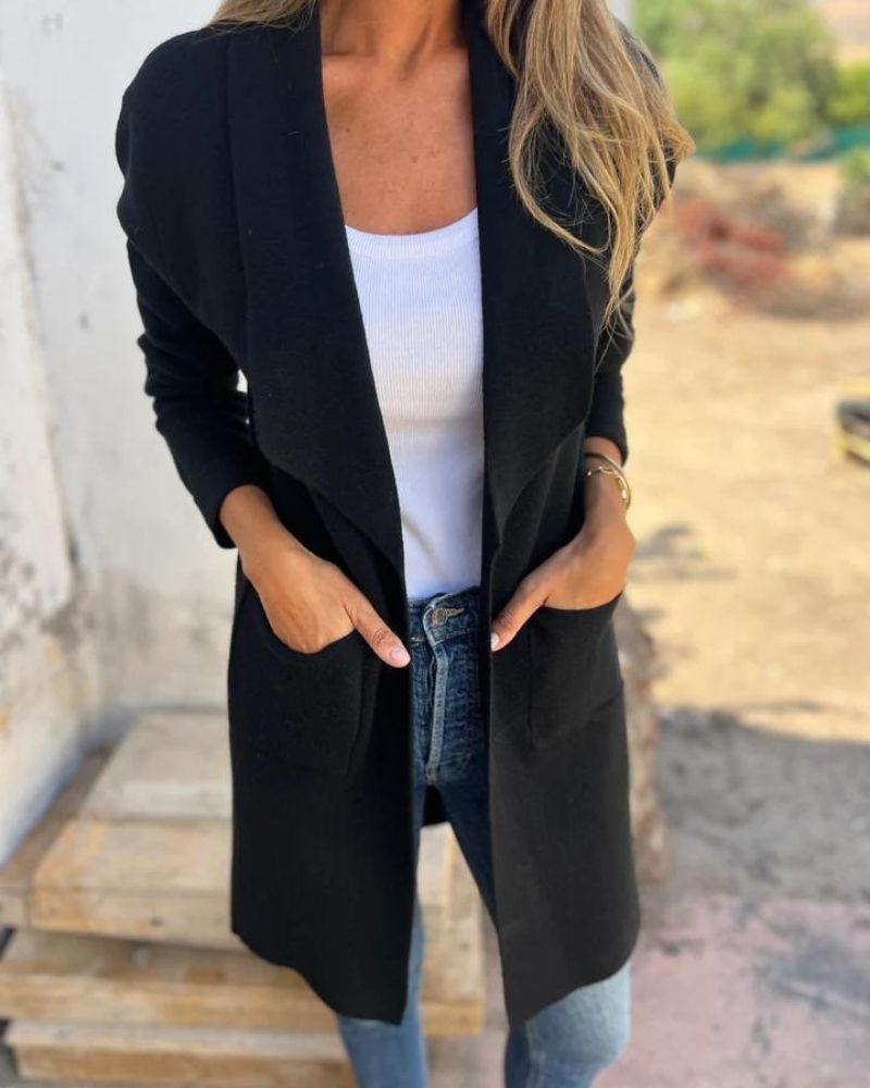 Eigona | Casual Lapel Cardigan Jakke