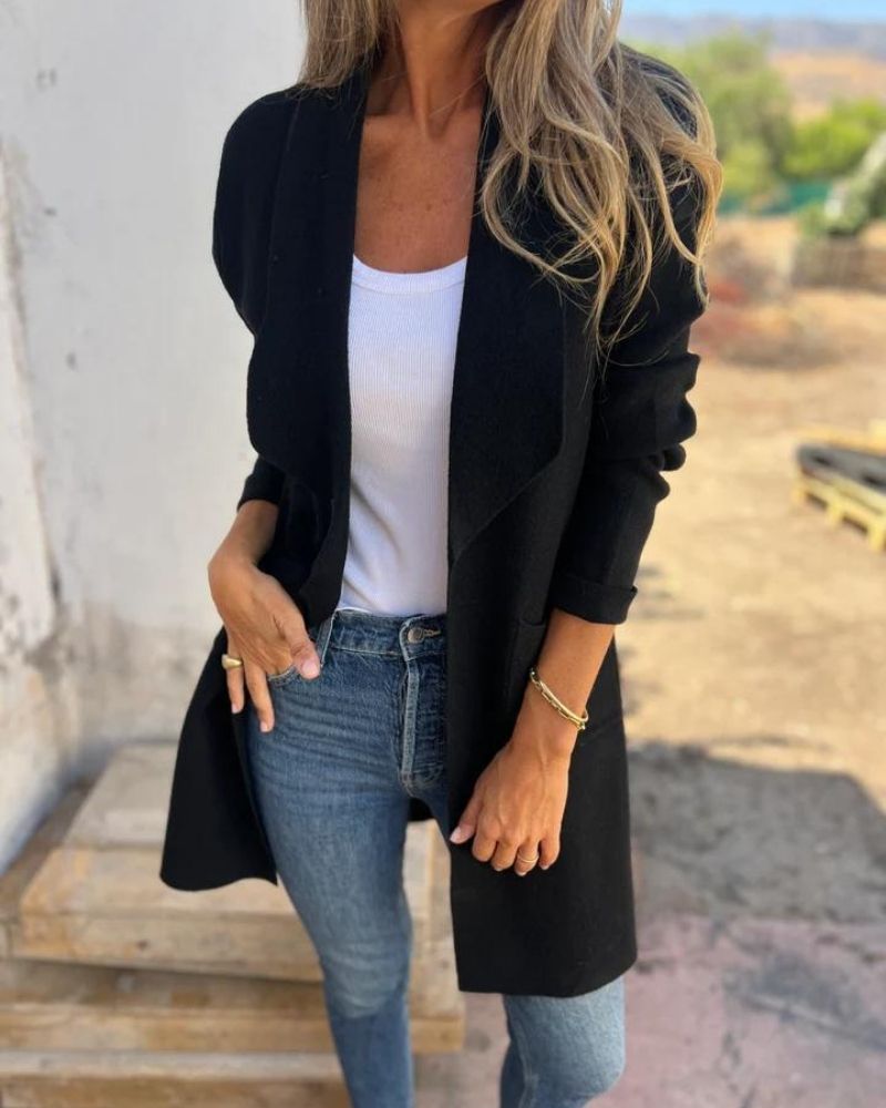 Eigona | Casual Lapel Cardigan Jakke