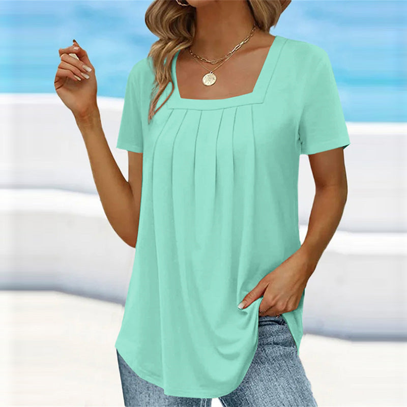 Bella | Plisseret Sommerbluse