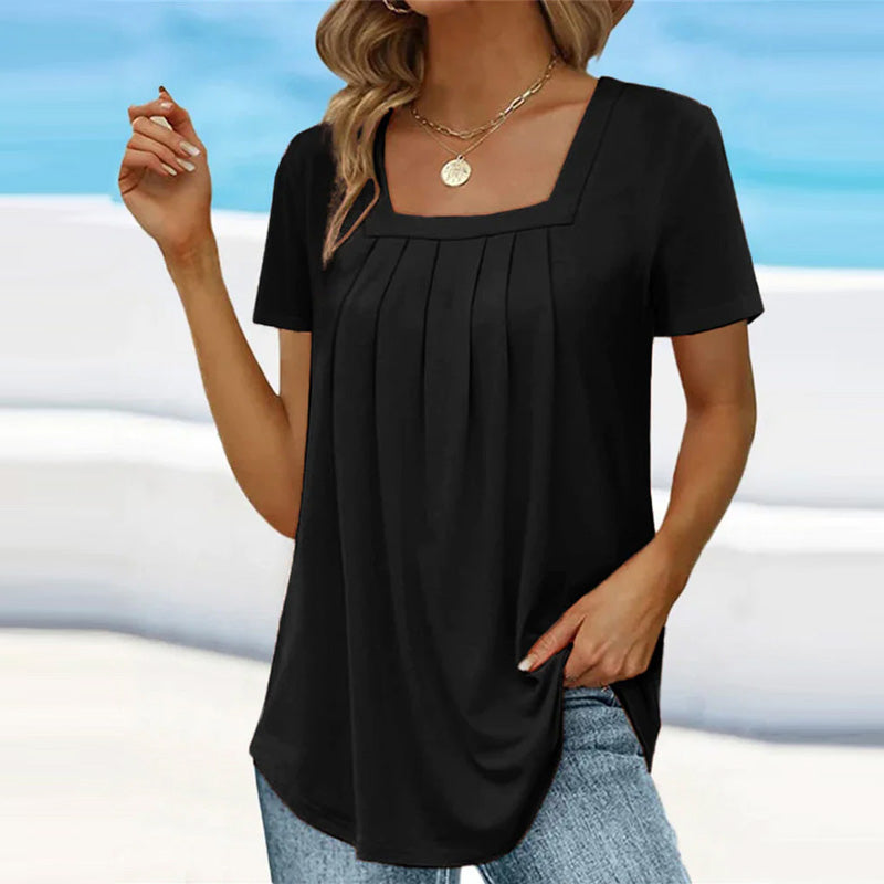Bella | Plisseret Sommerbluse