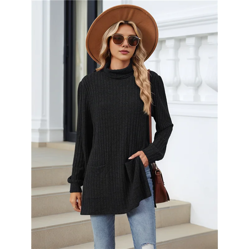 Amelise | Højhalset Casual Tunika Top