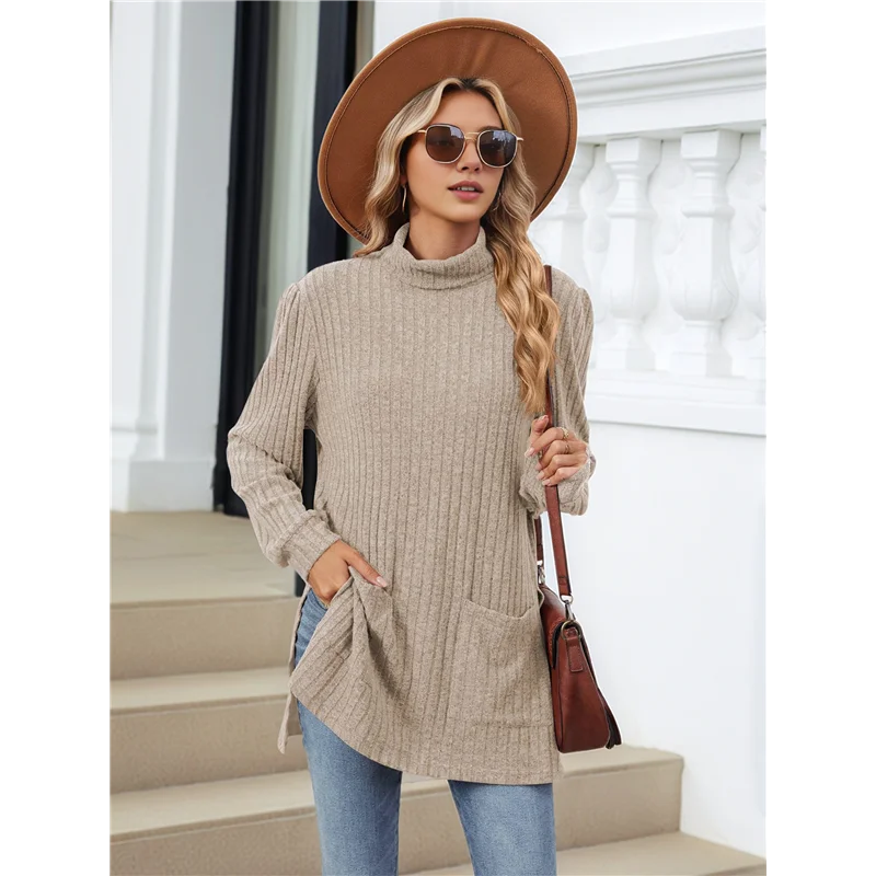 Amelise | Højhalset Casual Tunika Top