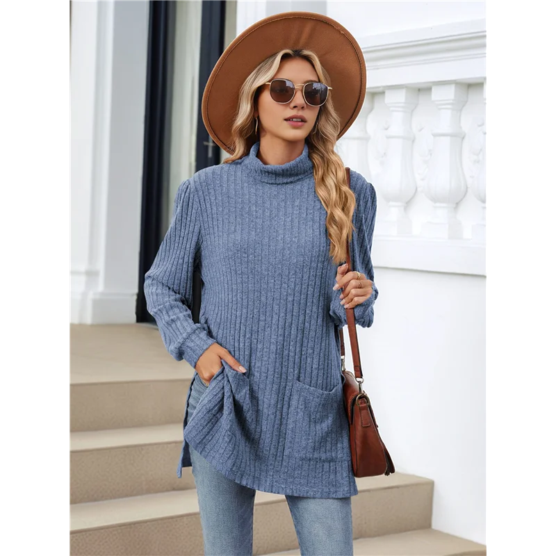 Amelise | Højhalset Casual Tunika Top