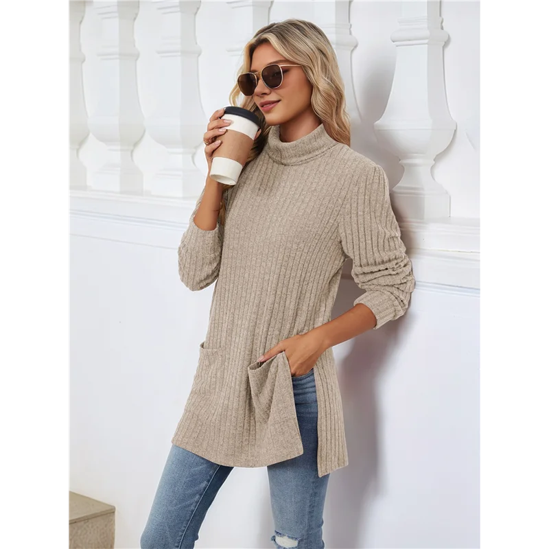Amelise | Højhalset Casual Tunika Top