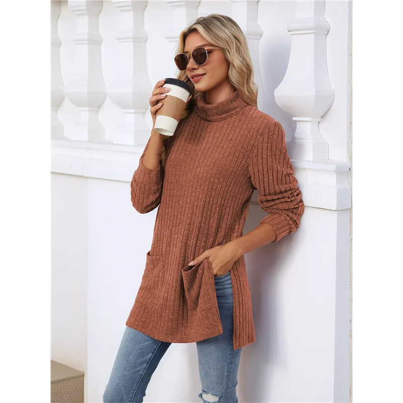 Amelise | Højhalset Casual Tunika Top