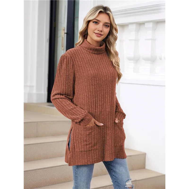 Amelise | Højhalset Casual Tunika Top