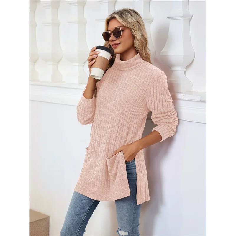 Amelise | Højhalset Casual Tunika Top