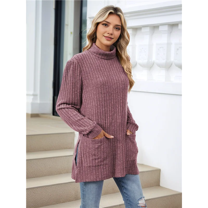 Amelise | Højhalset Casual Tunika Top