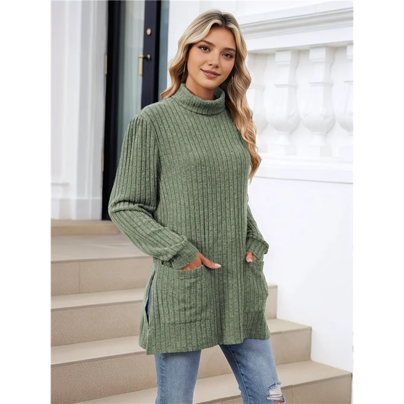 Amelise | Højhalset Casual Tunika Top