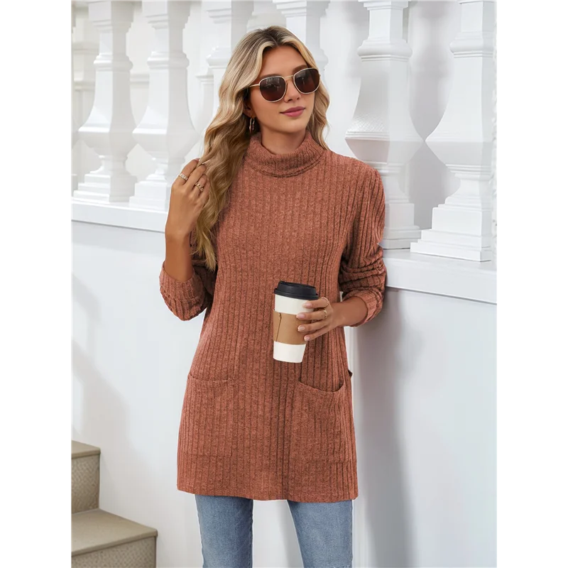 Amelise | Højhalset Casual Tunika Top