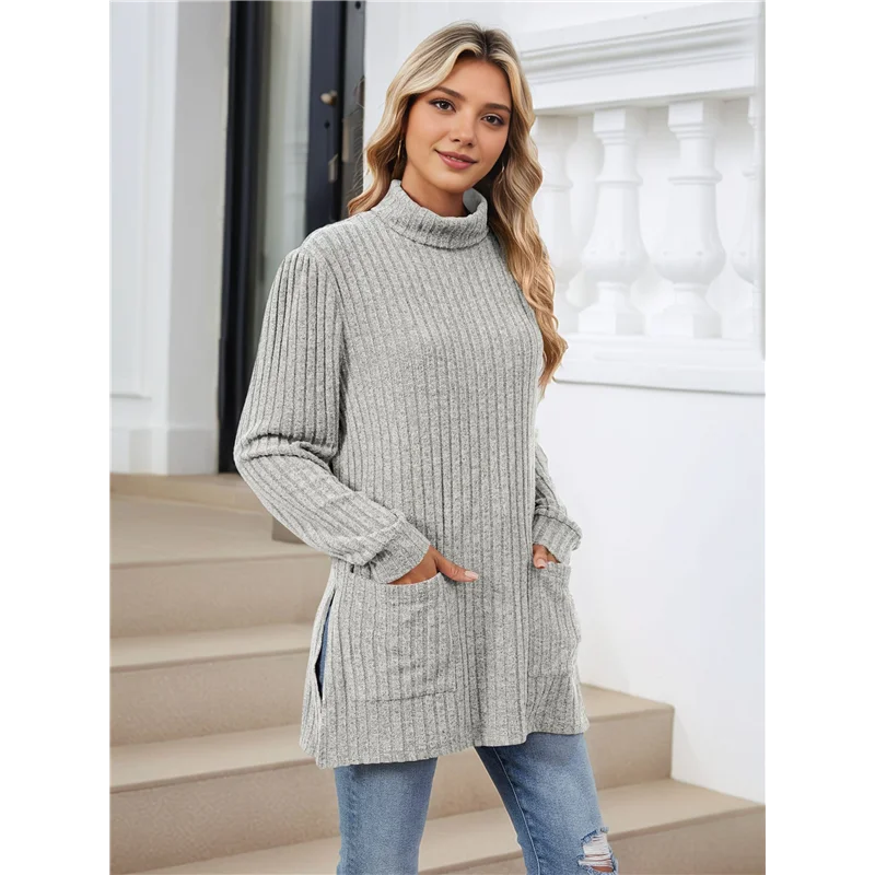Amelise | Højhalset Casual Tunika Top