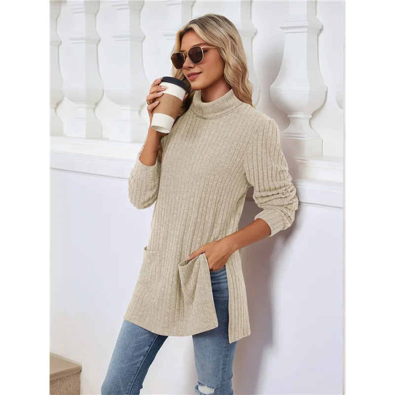 Amelise | Højhalset Casual Tunika Top