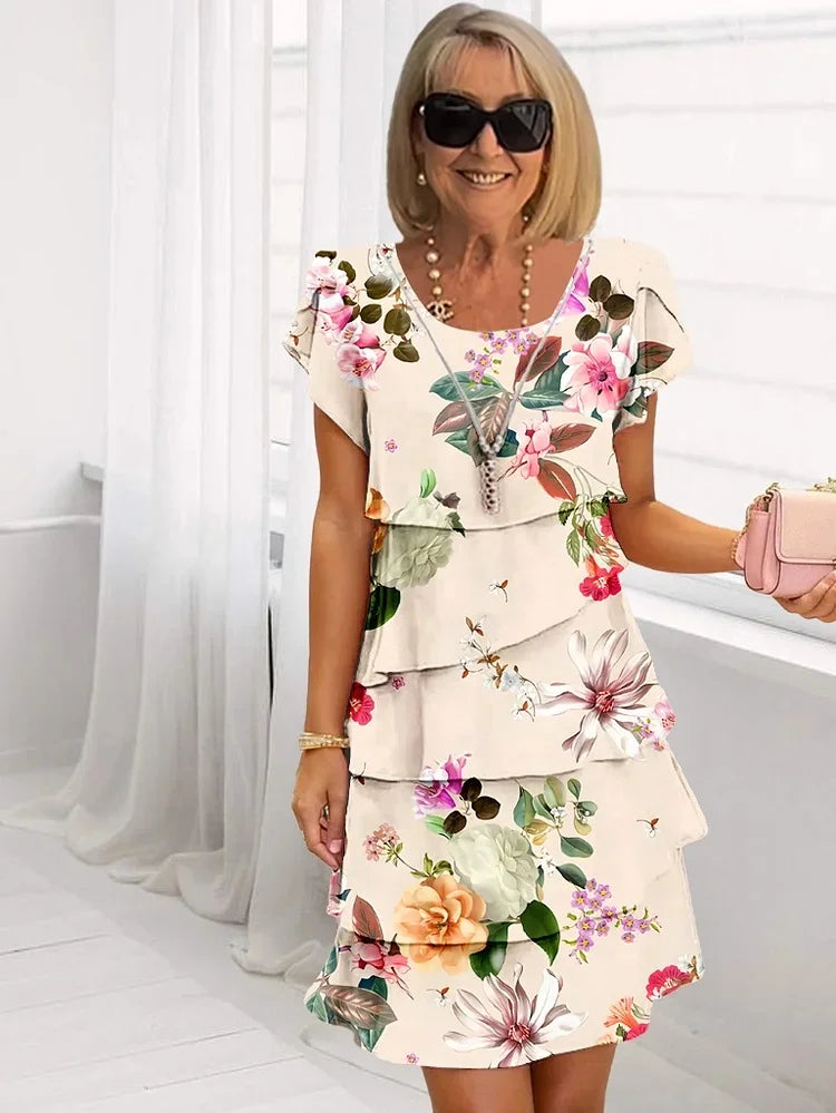 Amara | Elegant Forårs Blomsterkjole