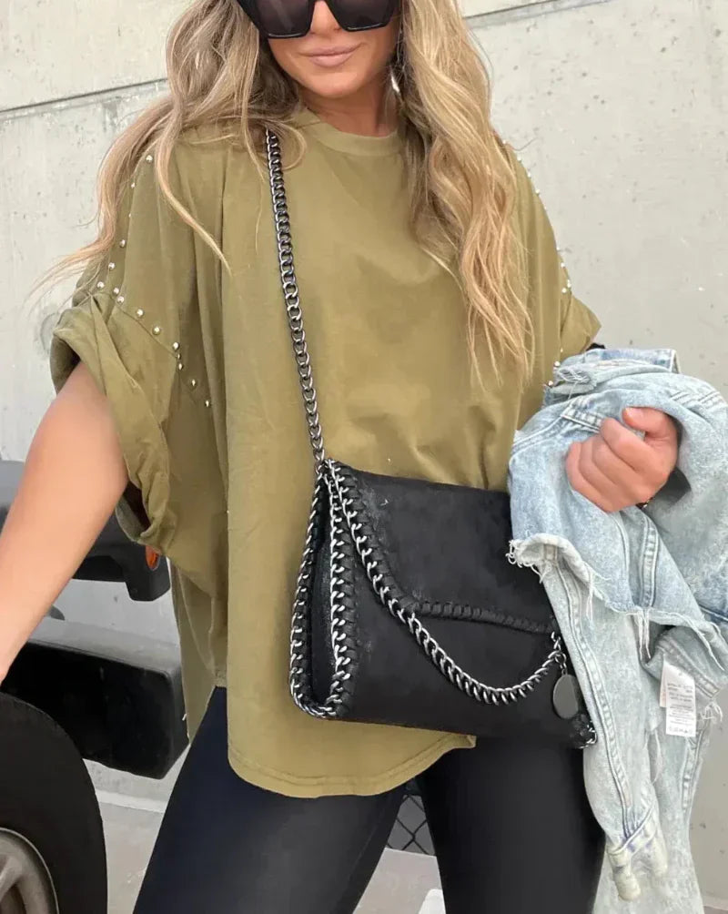Alessa | Spiked Oversized T-shirt
