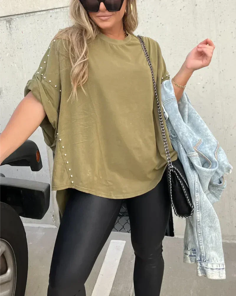 Alessa | Spiked Oversized T-shirt