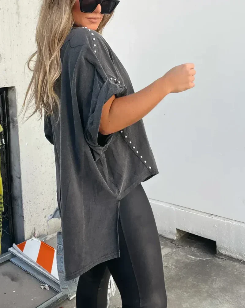 Alessa | Spiked Oversized T-shirt