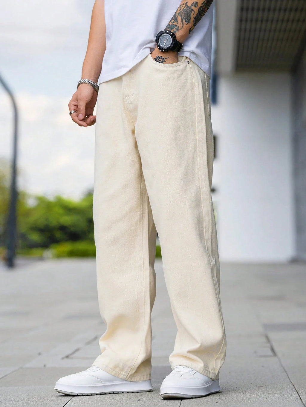 BELMONT | Afslappet Fit Cargo Jeans