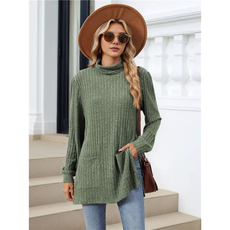 Amelise | Højhalset Casual Tunika Top