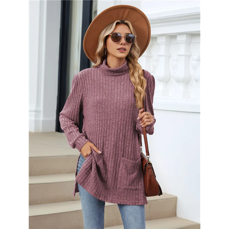 Amelise | Højhalset Casual Tunika Top
