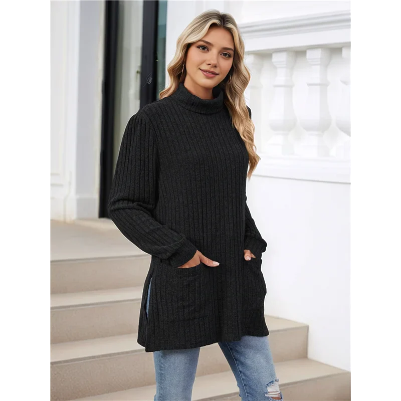 Amelise | Højhalset Casual Tunika Top